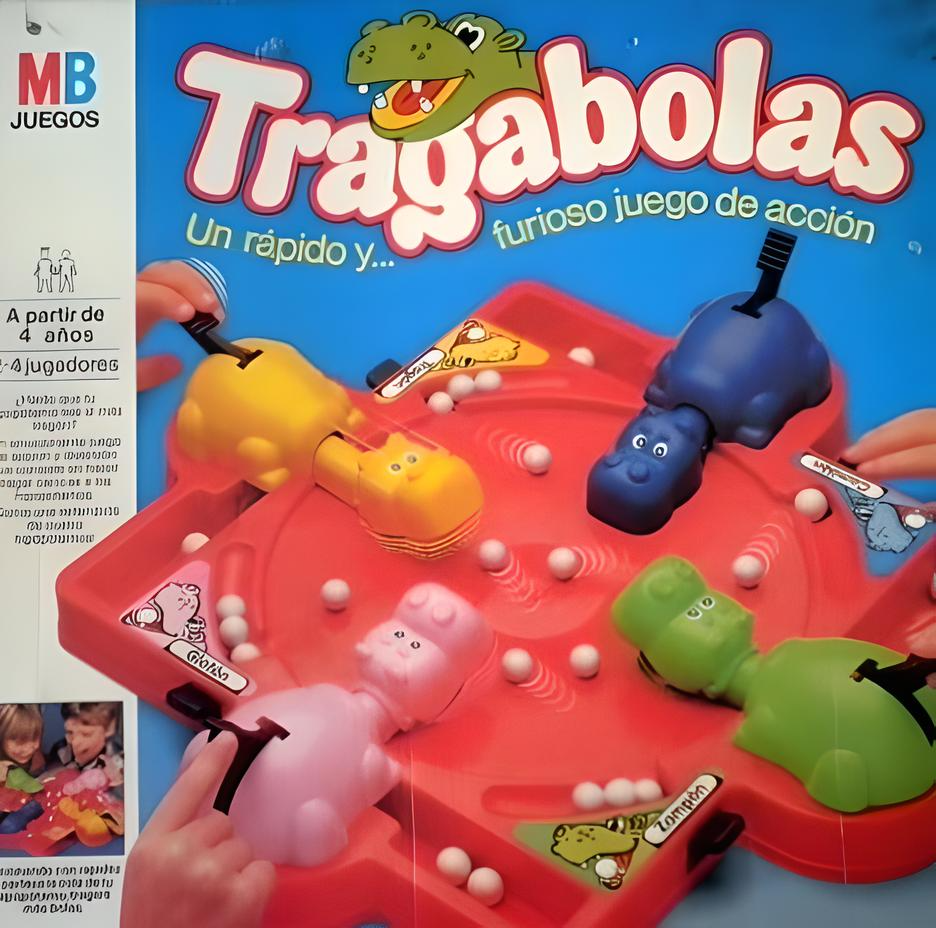Juego de los 80 tragabolas, un rápido y furioso juego de acción