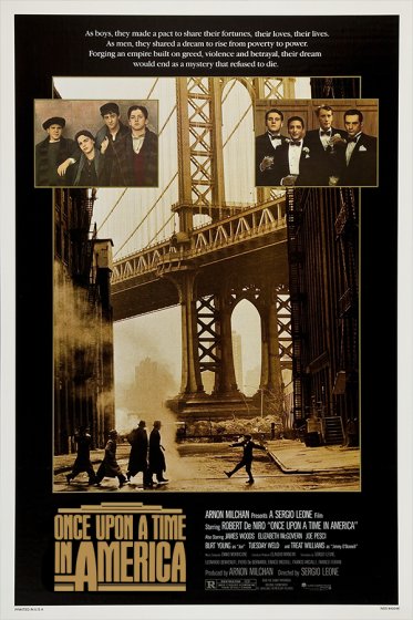 Póster de "Érase una vez en América", con Robert De Niro y James Woods
